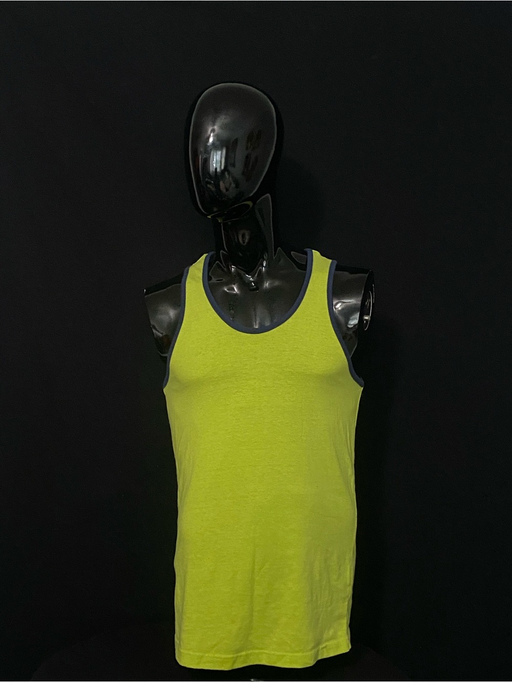 Men's Lime Green Tank Top - Classic Athletic Fit